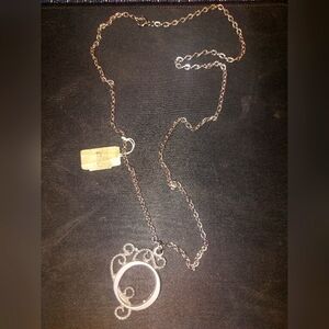 Elegant Swirl Pendant Necklace - Letter O